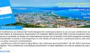 The 2017 International Conference on ADVANCED TECHNOLOGIES FOR COMMUNICATIONS